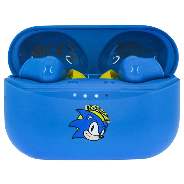 OTL SH0902 SEGA Sonic the Hedgehog, Earbuds, Wireless, Bluetooth, Blue