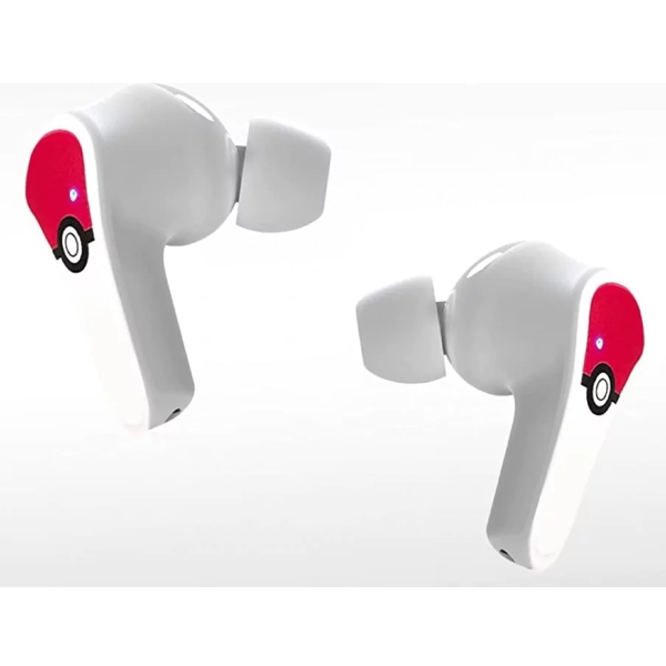 OTL PK0860 Pokemon Poke Ball, Earbuds, Wireless, Bluetooth, White