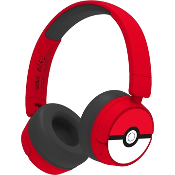 OTL PK1000 Pokemon Poke Ball, Headset, Wireless, Bluetooth, Red