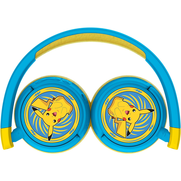 OTL PK0980 Pokemon Pikachu Kids, Headset, Wireless, Bluetooth, 3.5mm, Blue/Yellow