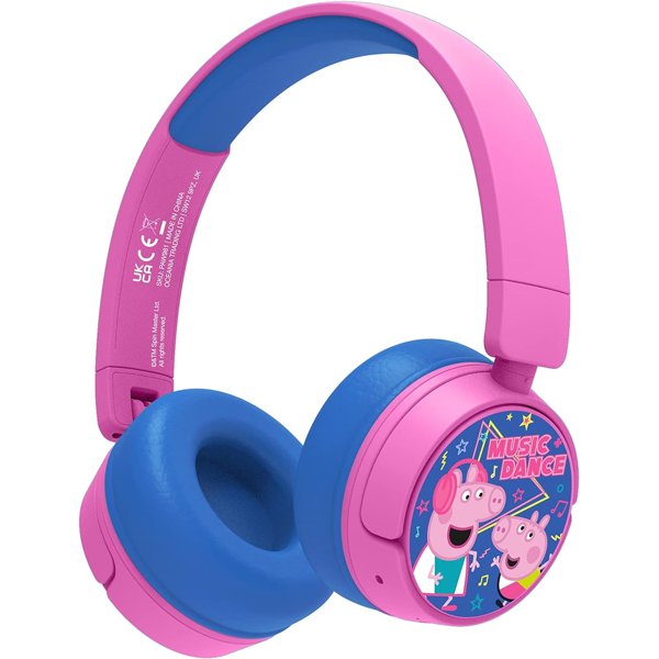 ყურსასმენი OTL PP0982 Peppa Pig Music Dance Kids, Wireless, Bluetooth, 3.5mm, Pink