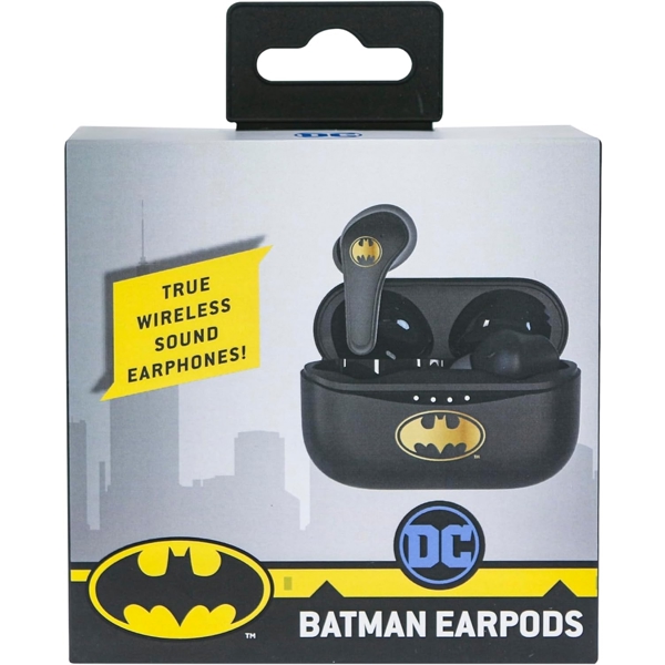 OTL DC0857 Batman, Earbuds, Wireless, Bluetooth, Black