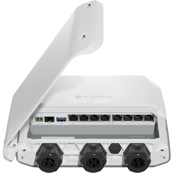 როუტერი MikroTik RB5009UPr+S+OUT, Router, White