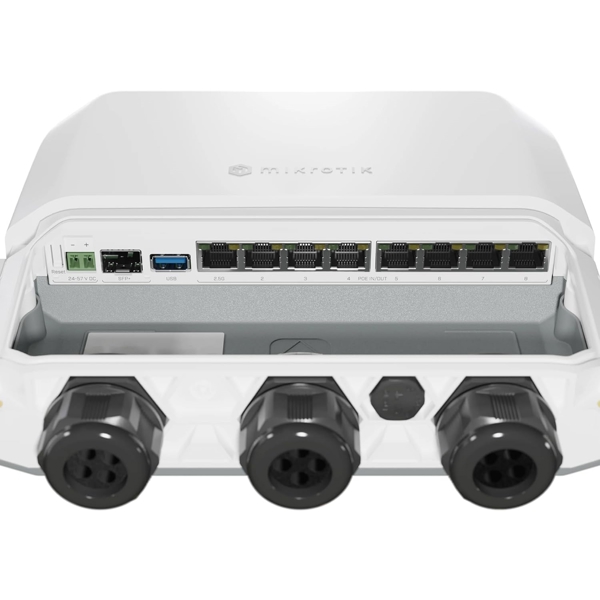 როუტერი MikroTik RB5009UPr+S+OUT, Router, White