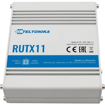 4G როუტერი Teltonika RUTX11, 300Mbps, LTE Router, White