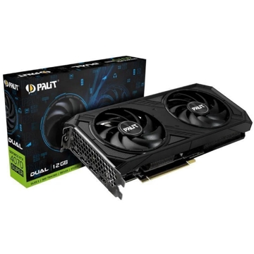 Palit NED407S019K9-1043D SUPER DUAL, GeForce RTX4070, 12GB, 192bit, HDMI, DP, Black