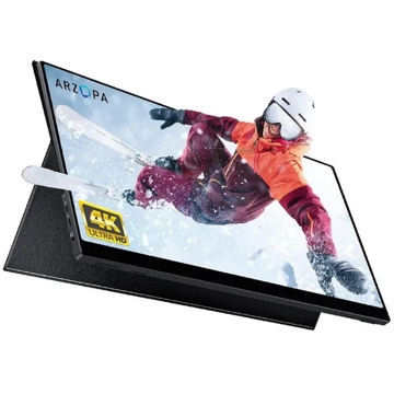 Arzopa E1 Extreme Slim, 14", Monitor, 4K UHD, IPS, Mini HDMI, Type-C, Black