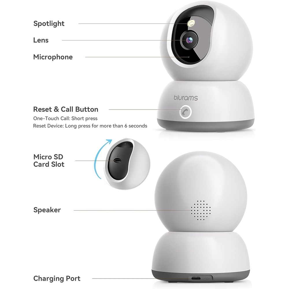 Blurams A31C Lumi, Indoor Security Camera, White