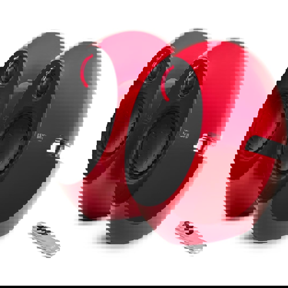 დინამიკი Edifier E25HD Luna, 74W, AUX, Bluetooth, Optical, Speaker, Red
