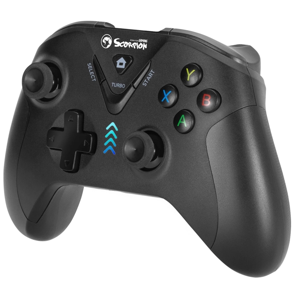 Marvo GT-019, Gaming Controller For PS3/Windows/Android, Wired, USB, Black