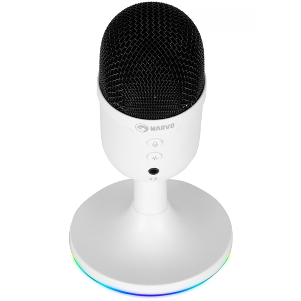 Marvo MIC-06 WH, Microphone, USB, 3.5mm, White