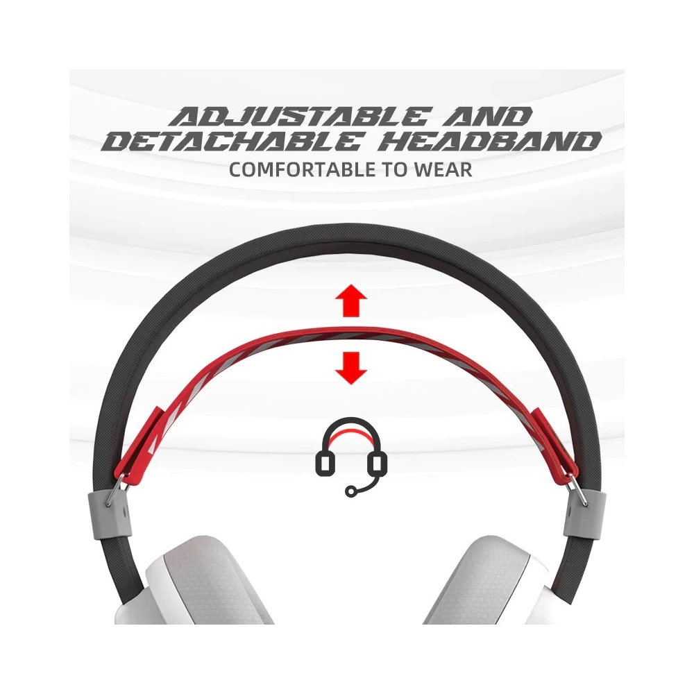 ყურსასმენი Marvo HG9069W Monka Echo, Gaming Headset, Wireless, Bluetooth, Black/White