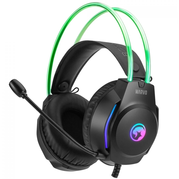 ყურსასმენი Marvo H8620, Gaming Headset, Wired, USB, 3.5mm, Black