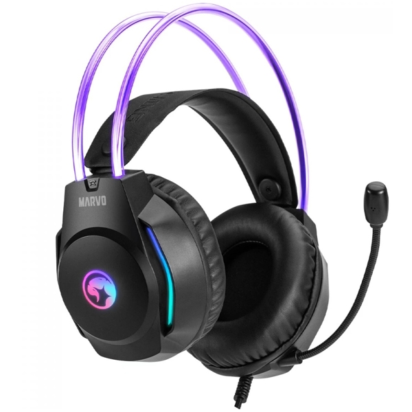 ყურსასმენი Marvo H8620, Gaming Headset, Wired, USB, 3.5mm, Black