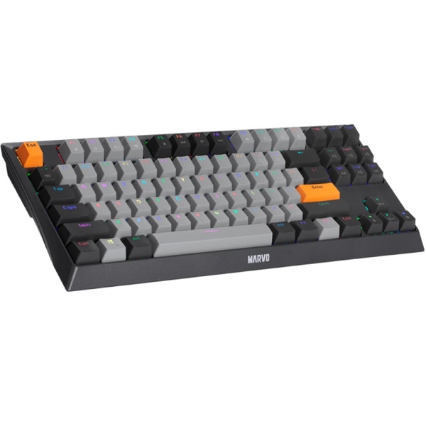 Marvo KG980B EN-B, Wired, USB, Gaming Keyboard, Black/Grey