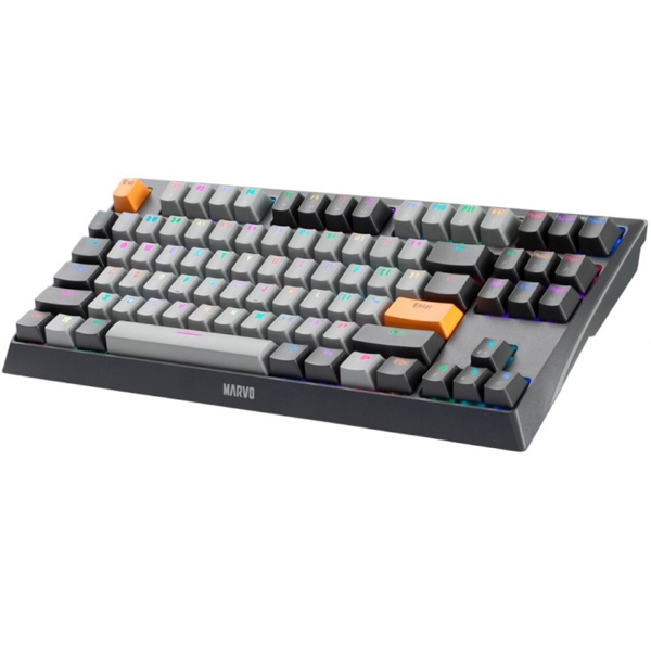 Marvo KG980B EN-B, Wired, USB, Gaming Keyboard, Black/Grey