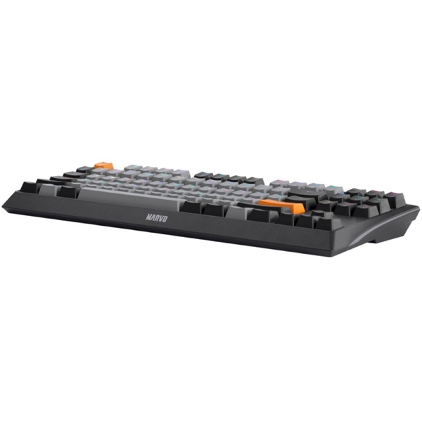 Marvo KG980B EN-B, Wired, USB, Gaming Keyboard, Black/Grey