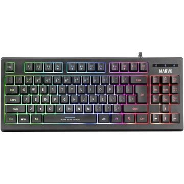 კლავიატურა Marvo K607 Scorpion, Wired, USB, Gaming Keyboard, Black