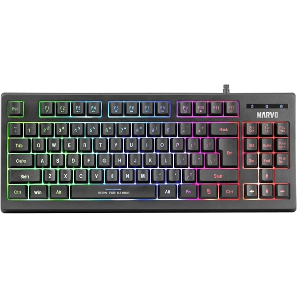 კლავიატურა Marvo K607 Scorpion, Wired, USB, Gaming Keyboard, Black