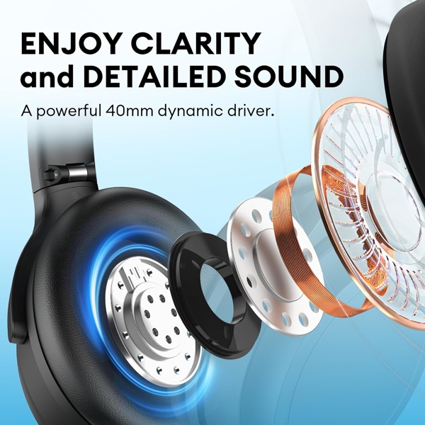 ყურსასმენი Edifier WH700NB, Active Noise Cancelling Headphones, Wireless, Bluetooth, Black