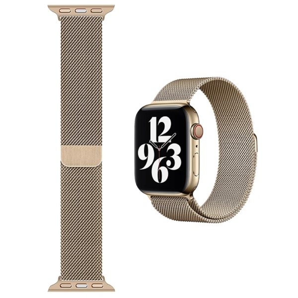 სმარტ საათის სამაჯური Wiwu 38/40 Minalo, Apple Watch Strap, Gold