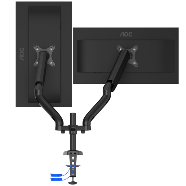 მონიტორის საკიდი AOC AD110DX Dual Arm, 13"-31,5", Monitor Mount, Black