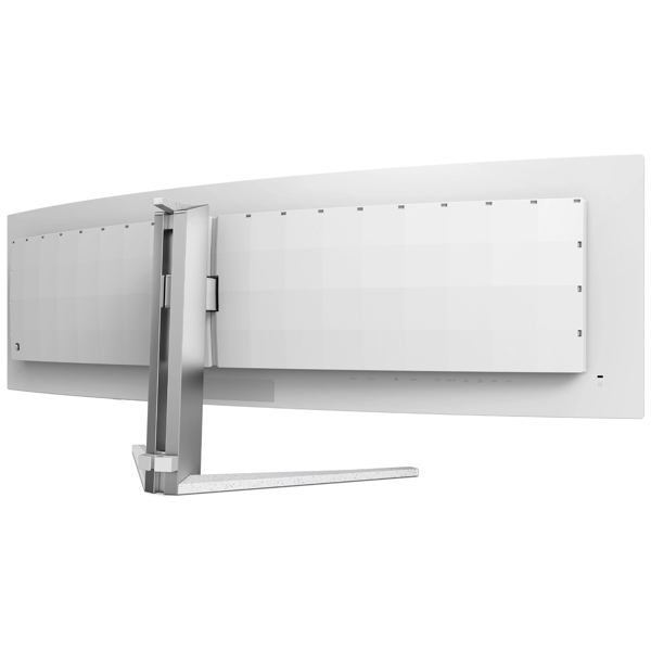 მონიტორი Philips 49M2C8900/00 Evnia, 49", Curved Monitor, Dual QHD, OLED, HDMI, USB, USB-C, DP, Silver 