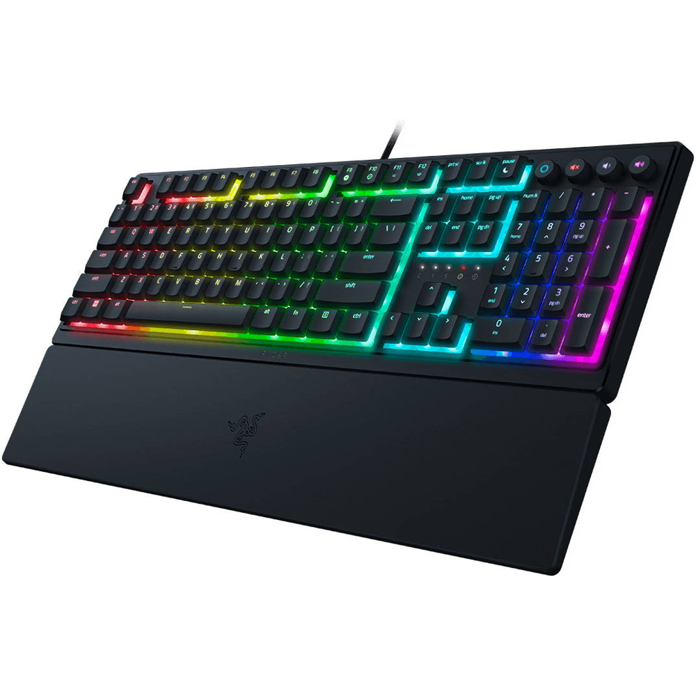 კლავიატურა Razer RZ03-04460100-R3M1 ORNATA V3, Wired, RGB, USB, USB, Gaming Keyboard, Black