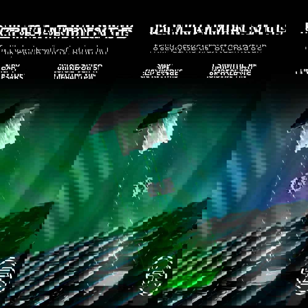 კლავიატურა Razer RZ03-04460100-R3M1 ORNATA V3, Wired, RGB, USB, USB, Gaming Keyboard, Black