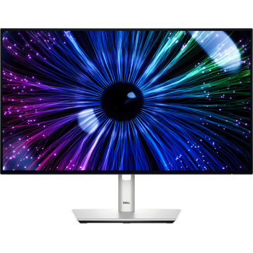 მონიტორი Dell 210-BKJF UltraSharp U2424HE, 23.8", Monitor, FHD, IPS, HDMI, USB, USB-C, RJ45, DP, Silver