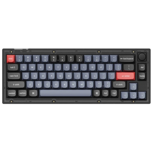 Keychron V2C3, K Pro Red, Wired, RGB, USB, Keyboard, Black