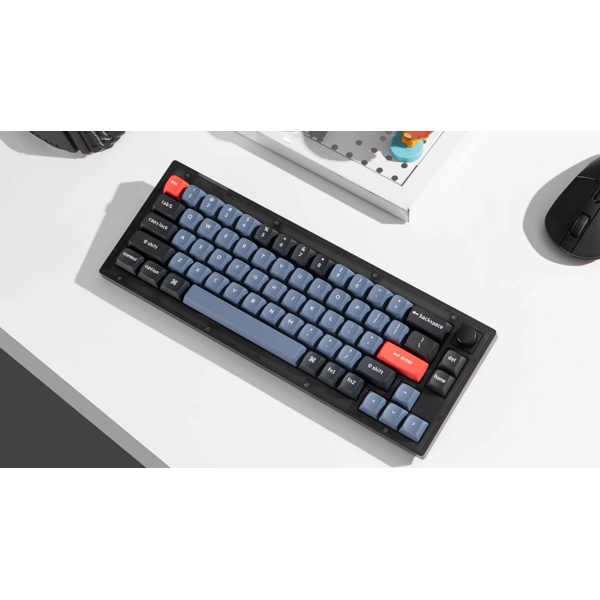 კლავიატურა Keychron V2C3, K Pro Red, Wired, RGB, USB, Keyboard, Black