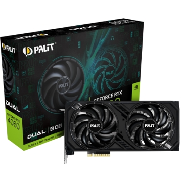 Palit NE64060019P1-1070D, Gaming RTX4060, 8GB, 128bit, HDMI, DP, Black