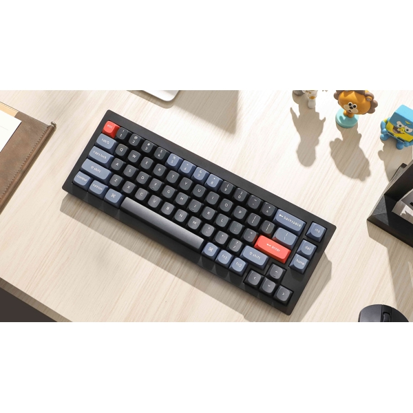 Keychron V2D1, K Pro Red, Wired, RGB, USB, Keyboard, Black