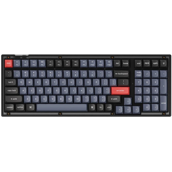 კლავიატურა Keychron V5A1, K Pro Red, Wired, RGB, USB, Keyboard, Black