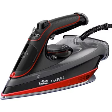 ორთქლის უთო Braun SI5057RD, 2700W, 300ML, Steam Iron, Black/Red