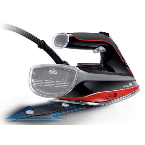 Braun SI5057RD, 2700W, 300ML, Steam Iron, Black/Red