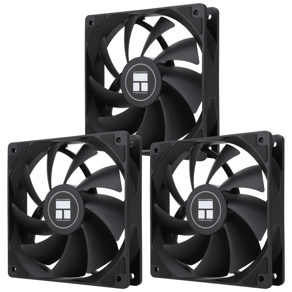 Thermalright TR-TL-C12C-X3, 120mm, 1500RPM, Cooler, Black