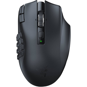 Razer RZ01-03600100-R3G1 Naga V2 HyperSpeed, Wireless, USB, Bluetooth, Gaming Mouse, Black