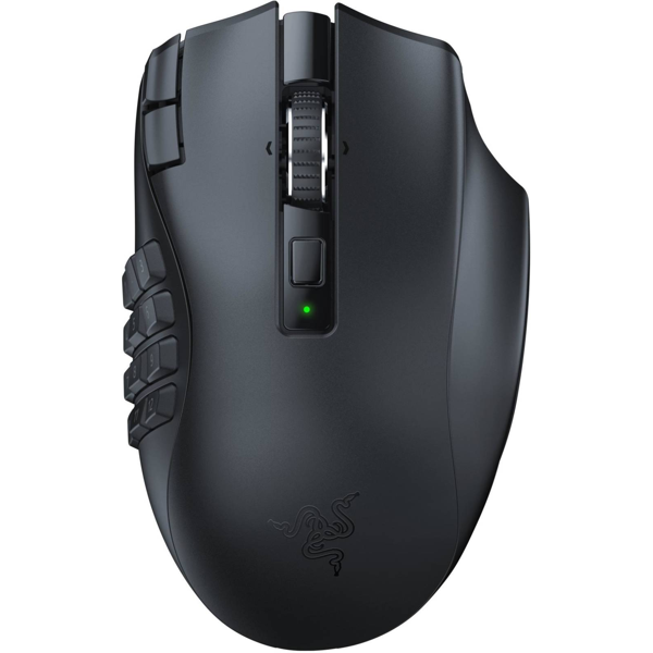 მაუსი Razer RZ01-03600100-R3G1 Naga V2 HyperSpeed, Wireless, USB, Bluetooth, Gaming Mouse, Black