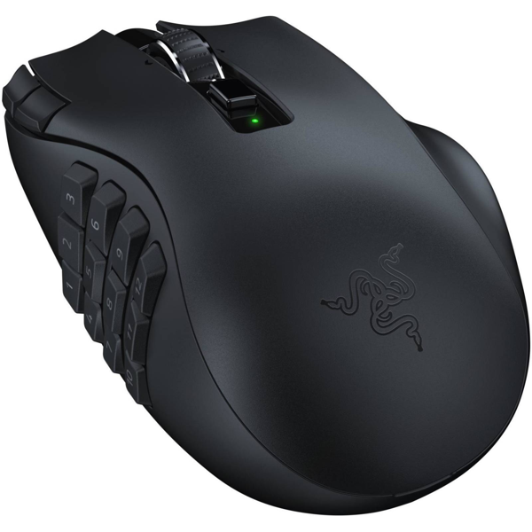 მაუსი Razer RZ01-03600100-R3G1 Naga V2 HyperSpeed, Wireless, USB, Bluetooth, Gaming Mouse, Black