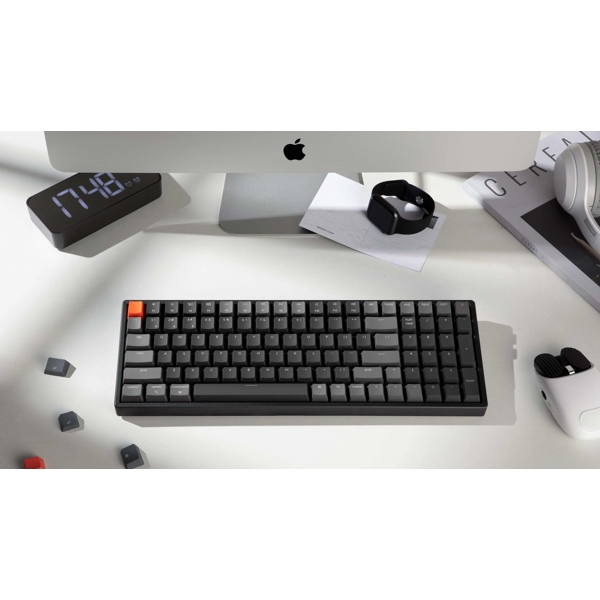 Keychron K4J2, Gateron G Pro Blue, Wireless, RGB, USB-C, Bluetooth, Keyboard, Black