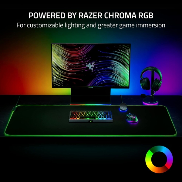 Razer RZ02-02500700-R3M1 Goliathus Chroma, Gaming Mouse Pad, 3XL, Black