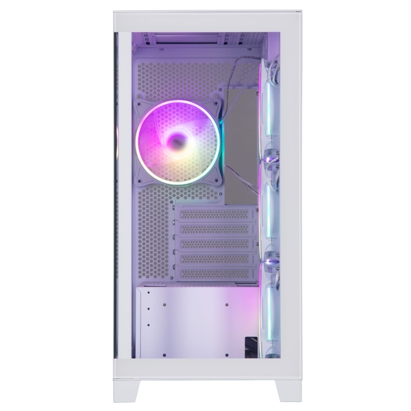 ქეისი 2E 2E-GK701W FANTOM, Computer Case, MiniT, Micro-ATX, mini-ITX, USB 3.0, USB-C, White