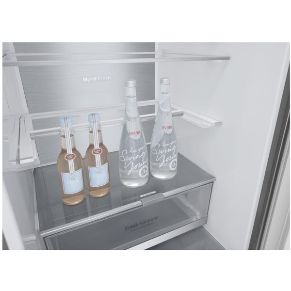 მაცივარი LG GCB459SMUM.APZQCIS, 341L, Refrigerator, Silver