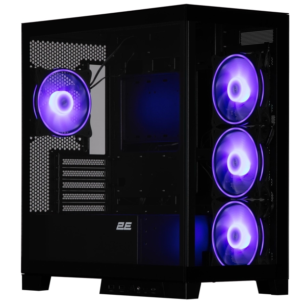 2E 2E-GK701B FANTOM, Computer Case, MiniT, Micro-ATX, mini-ITX, USB 3.0, USB-C, Black