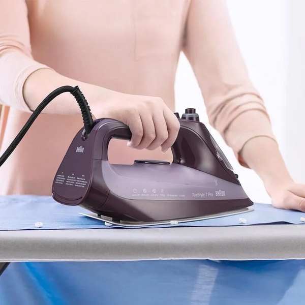 ორთქლის უთო Braun SI7181VI, 3100W, 300ML, Steam Iron, Purple