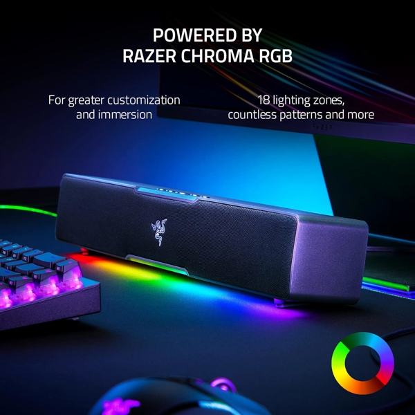 საუნდბარი Razer RZ05-04280100-R3M1 Leviathan V2 X, USB, Bluetooth, PC Gaming Soundbar, Black