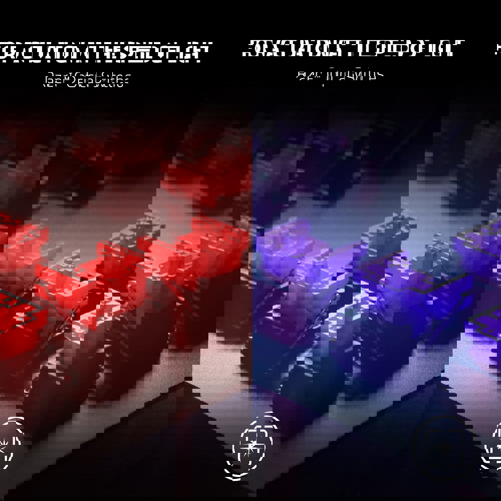 Razer RZ03-03940100-R3M1 Huntsman V2 Tenkeyless, Wired, RGB, USB-C, Gaming Keyboard, Black