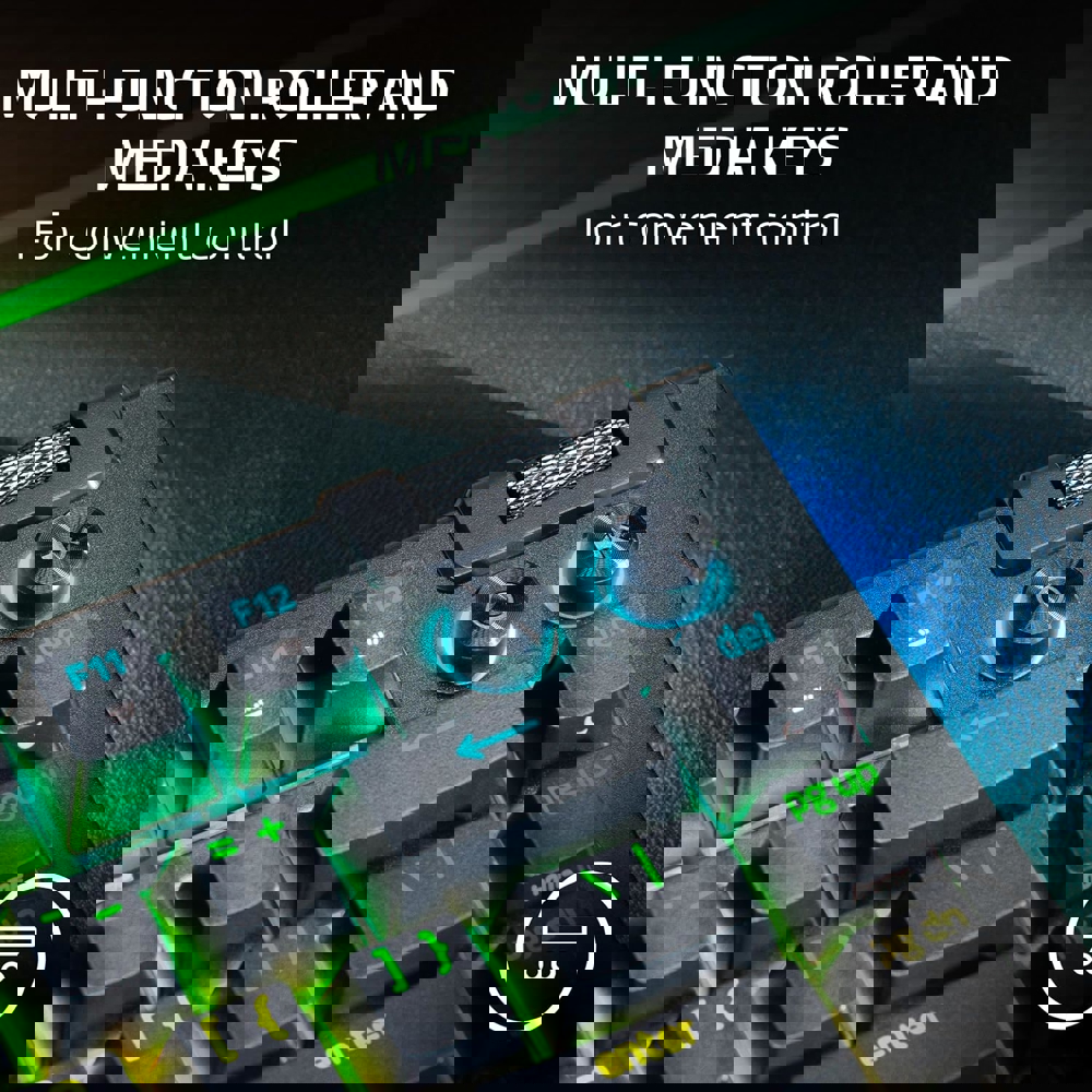 კლავიატურა Razer RZ03-05000100-R3M1 BlackWidow V4, Wired, RGB, USB-C, Gaming Keyboard, Black